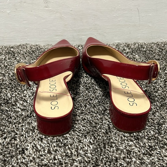 Sole Society Patent Leather Low Block Heels - Picture 3 of 5